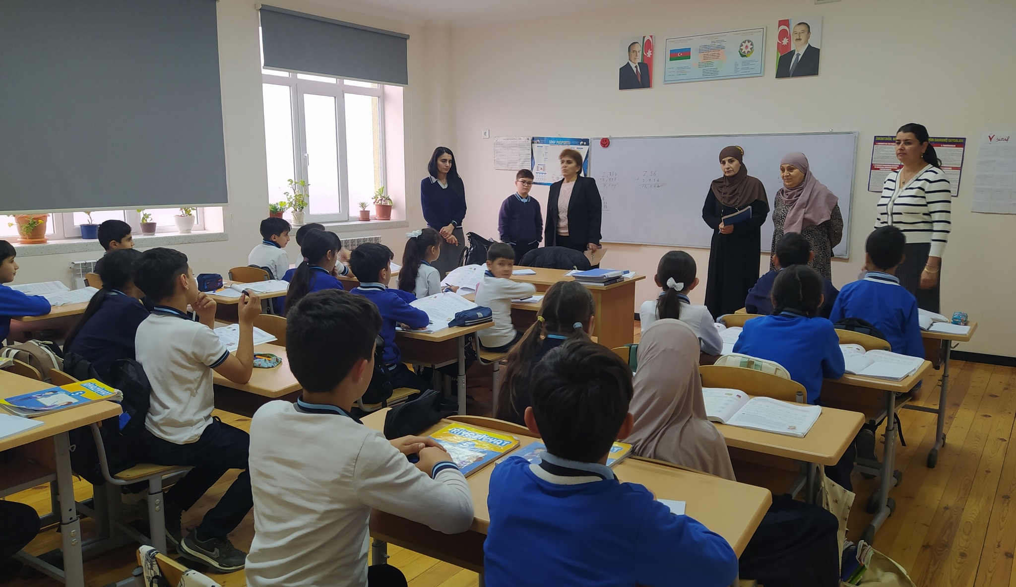 Monitoring session in classroom